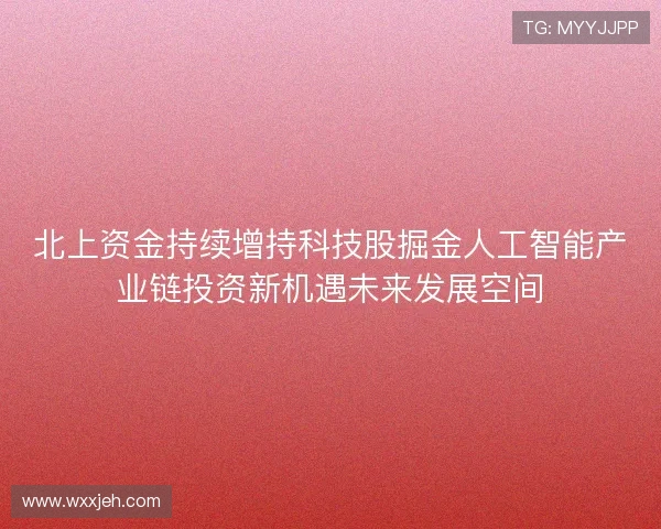 北上资金持续增持科技股掘金人工智能产业链投资新机遇未来发展空间 北上资金持续增持科技股掘金人工智能产业链投资新机遇未来发展空间